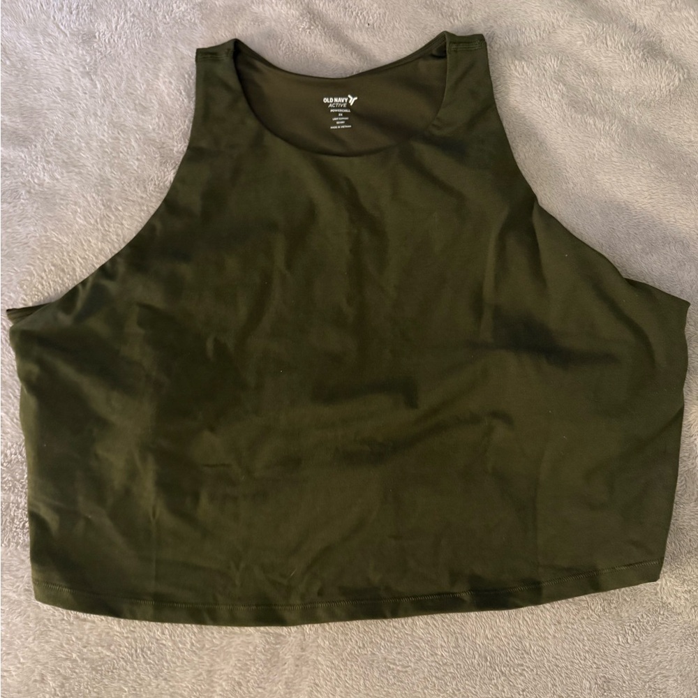 Old Navy Active PowerSoft High Neck Longline Sports Bra Top